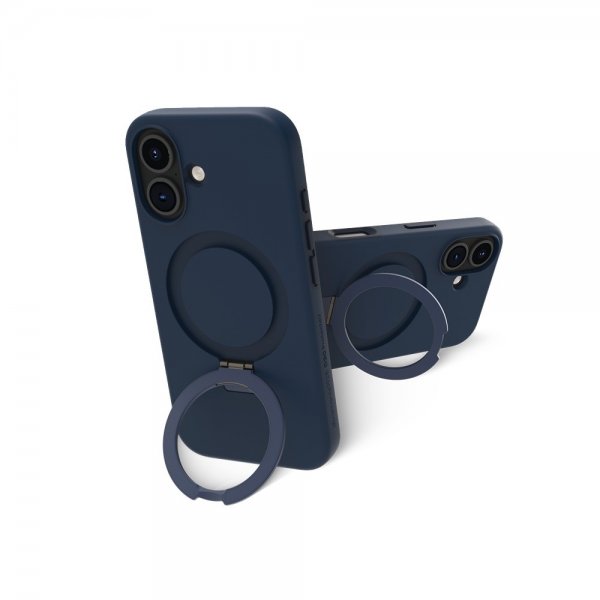 - iPhone 16 Plus - Skal - Iceland Ultra D3O MagSafe Kickstand - Blå