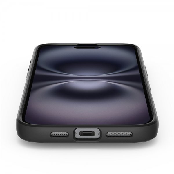 - iPhone 16 Plus - Skal - Liquid Air - Matte Black