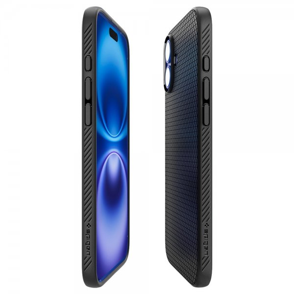 - iPhone 16 Plus - Skal - Liquid Air - Matte Black