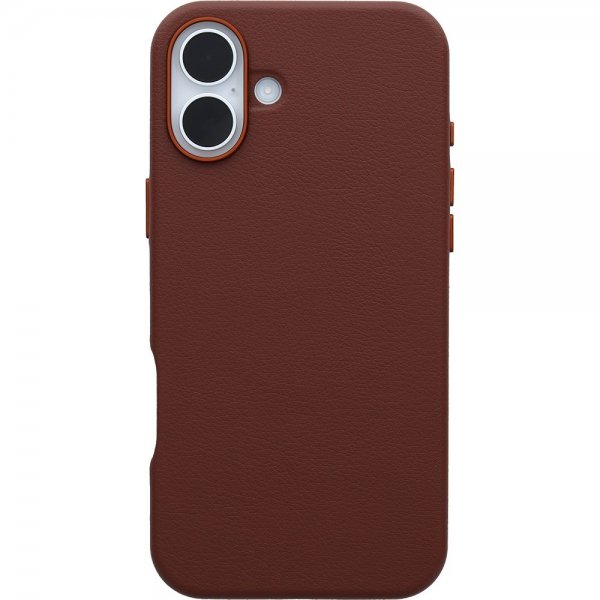 - iPhone 16 Plus - Skal - Symmetry Cactus Leather MagSafe - Rich Adobe