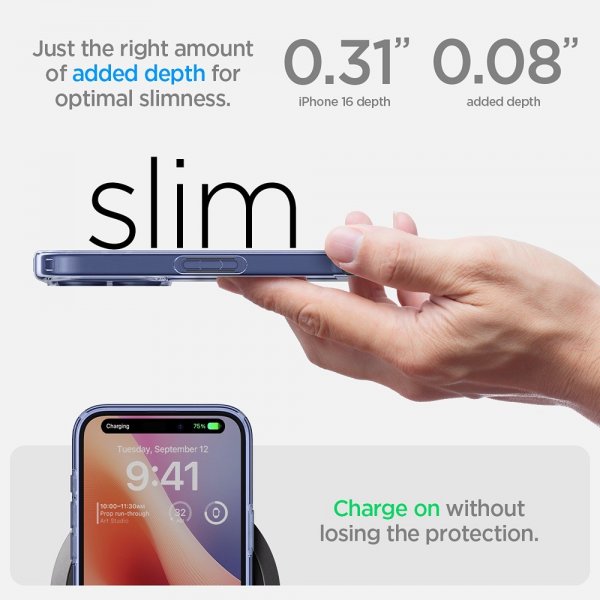 - iPhone 16 Plus - Skal - Ultra Hybrid - Sky Crystal