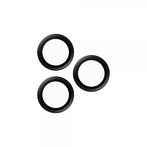 - iPhone 16 Pro/iPhone 16 Pro Max - Kameraskydd - Hoops - Svart