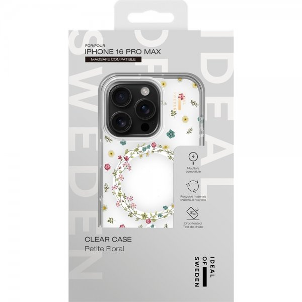 - iPhone 16 Pro Max - Skal - Clear Case MagSafe - Petite Floral