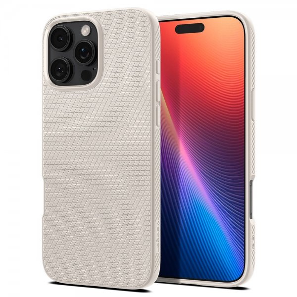 - iPhone 16 Pro Max - Skal - Liquid Air - Natural Titanium