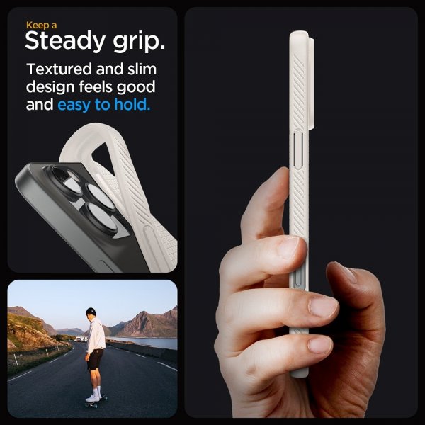 - iPhone 16 Pro Max - Skal - Liquid Air - Natural Titanium