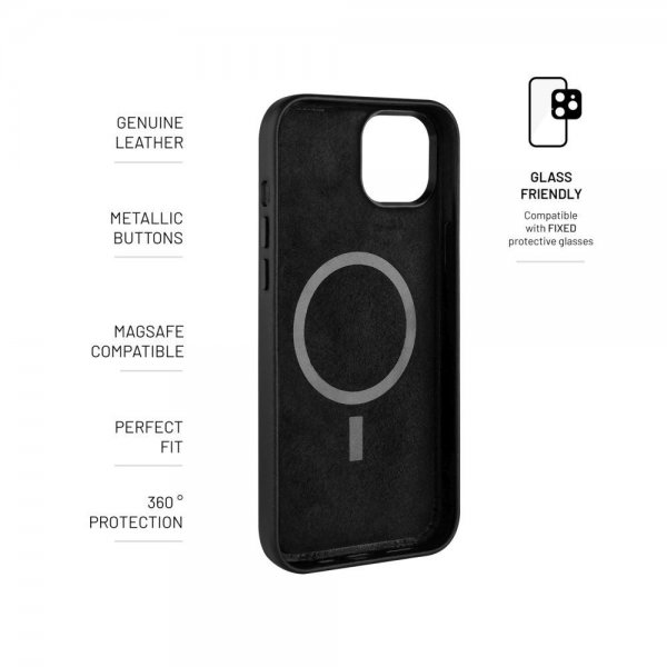 - iPhone 16 Pro Max - Skal - MagLeather - Svart
