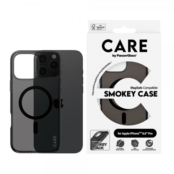 - iPhone 16 Pro Max - Skal - Smokey MagSafe - Svart