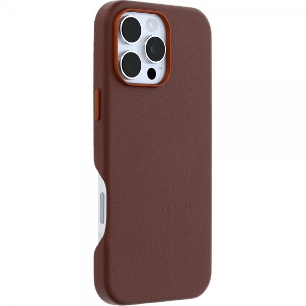 - iPhone 16 Pro Max - Skal - Symmetry Cactus Leather MagSafe - Rich Adobe