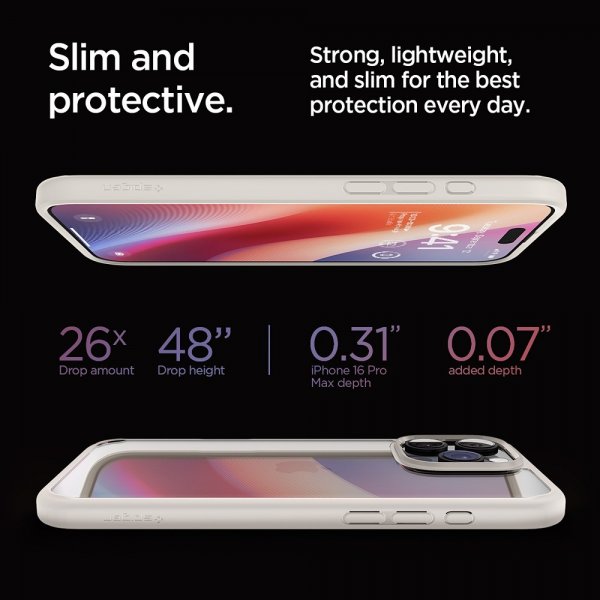 - iPhone 16 Pro Max - Skal - Ultra Hybrid - Natural Titanium