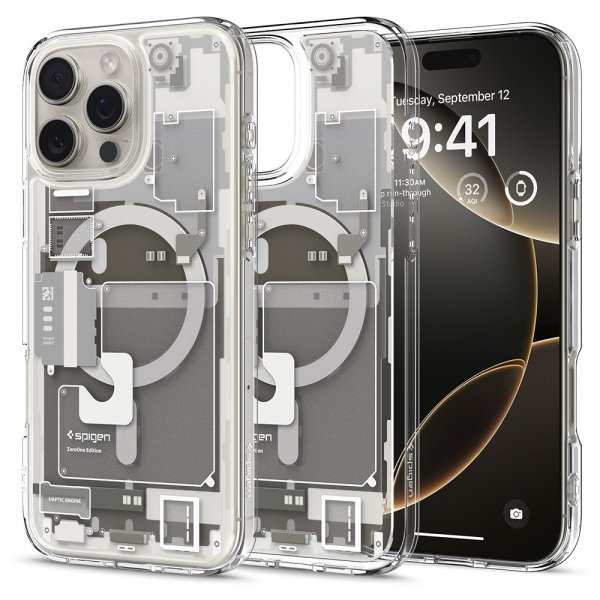 - iPhone 16 Pro Max - Skal - Ultra Hybrid Zero One MagFit - Natural Titanium
