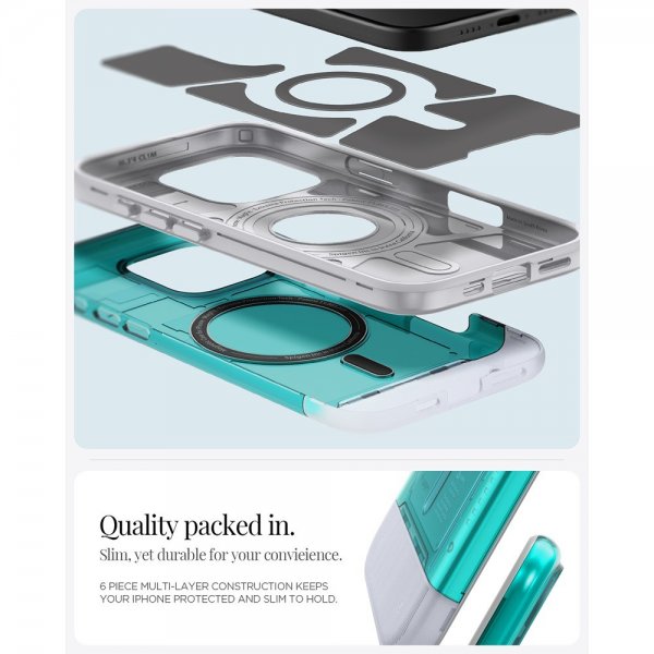 - iPhone 16 Pro - Skal - Classic C1 MagFit - Bondi Blue