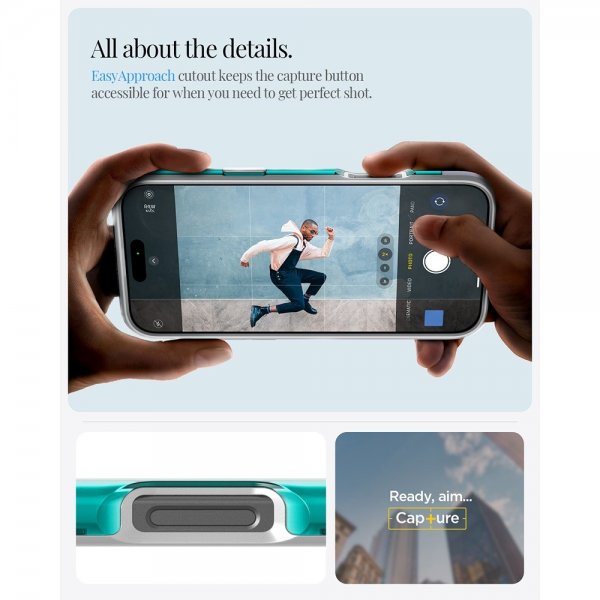 - iPhone 16 Pro - Skal - Classic C1 MagFit - Bondi Blue