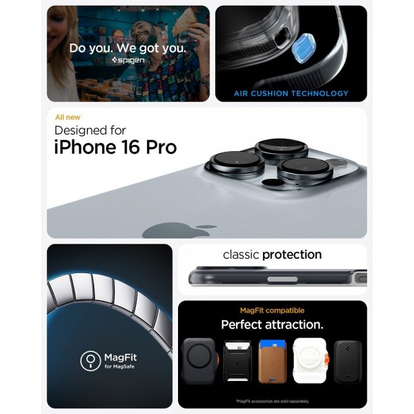 - iPhone 16 Pro - Skal - Classic C1 MagFit - Graphite