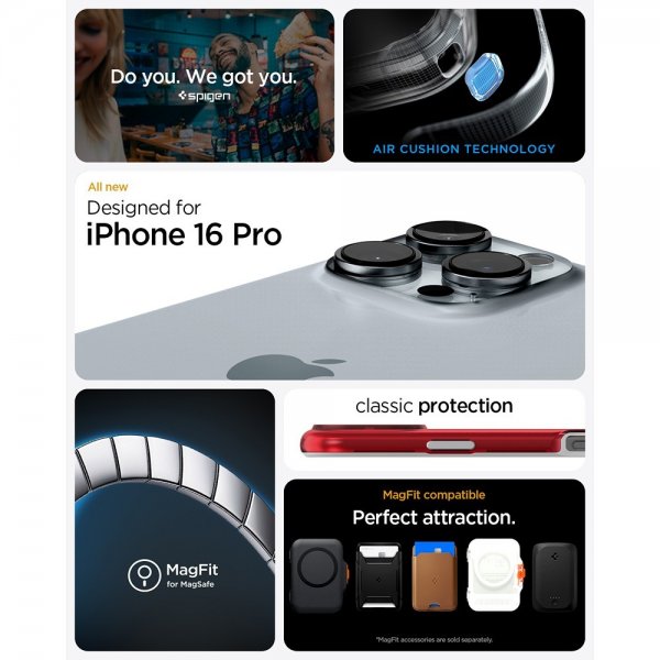 - iPhone 16 Pro - Skal - Classic C1 MagFit - Ruby