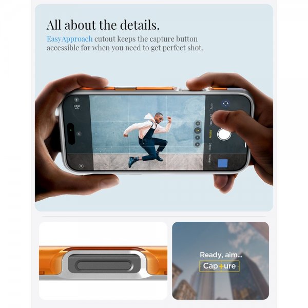 - iPhone 16 Pro - Skal - Classic C1 MagFit - Tangerine