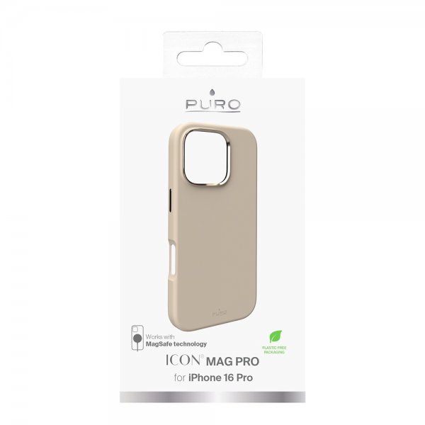 - iPhone 16 Pro - Skal - ICON Mag Pro - Beige
