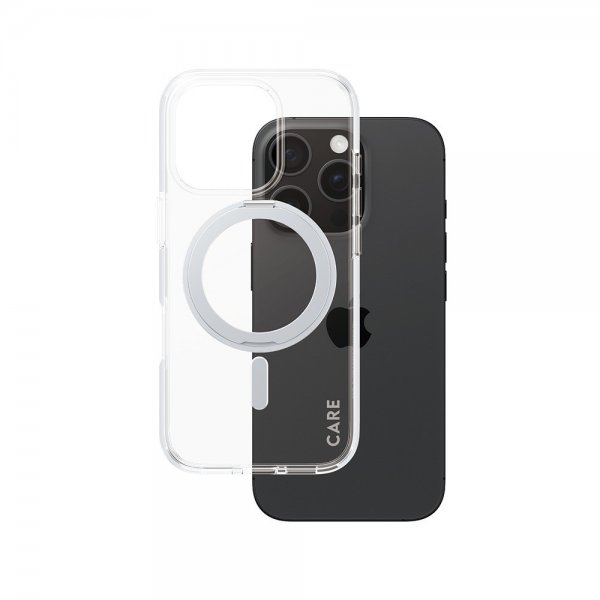- iPhone 16 Pro - Skal - Kickstand MagSafe - Silver