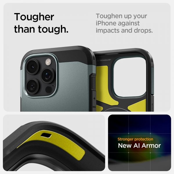 - iPhone 16 Pro - Skal - Tough Armor MagFit - Abyss Green