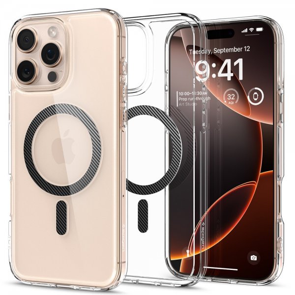- iPhone 16 Pro - Skal - Ultra Hybrid MagFit - Carbon Fiber