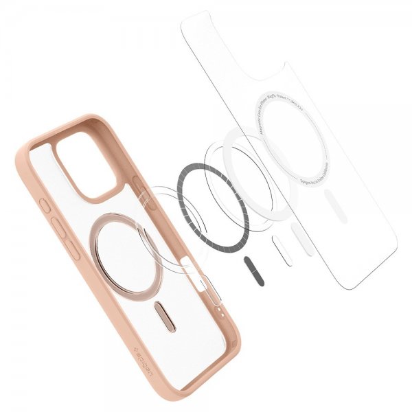 - iPhone 16 Pro - Skal - Ultra Hybrid MagFit - Frost Rose Titanium