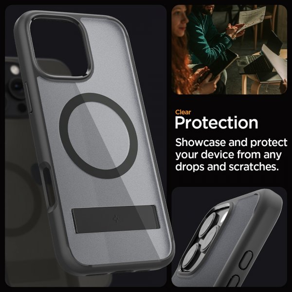 - iPhone 16 Pro - Skal - Ultra Hybrid S MagFit - Frost Black