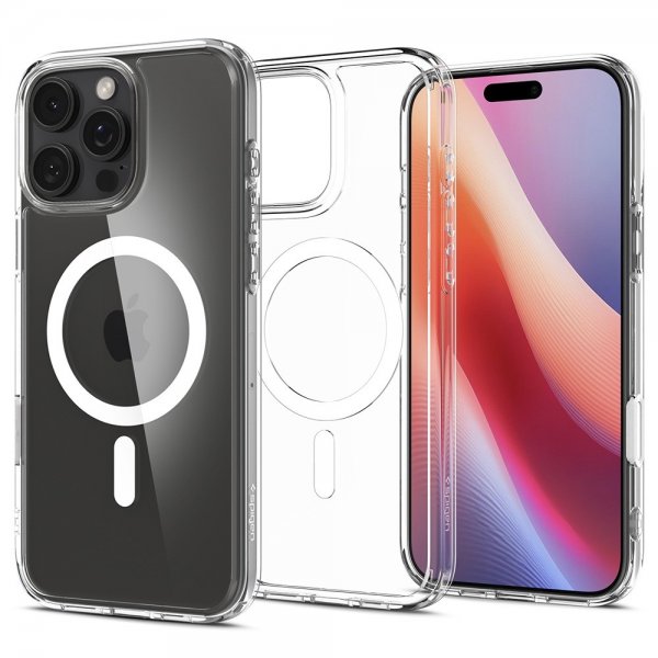 - iPhone 16 Pro - Skal - Ultra Hybrid T MagFit - Clear White