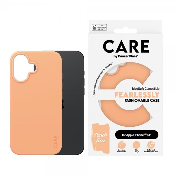 - iPhone 16 - Skal - Fashionable MagSafe - Peachy