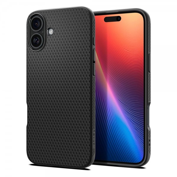 - iPhone 16 - Skal - Liquid Air - Matte Black