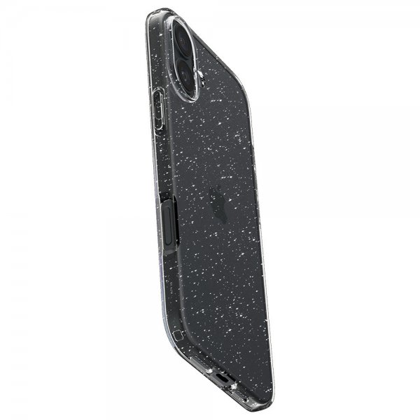 - iPhone 16 - Skal - Liquid Crystal Glitter - Crystal Quartz