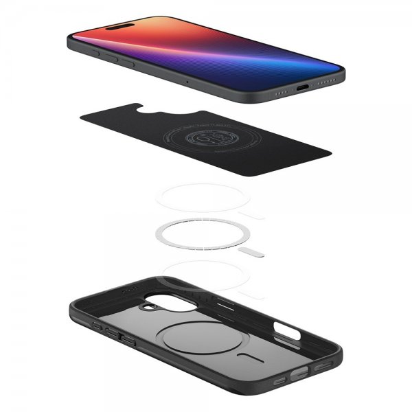 - iPhone 16 - Skal - Thin Fit MagFit - Svart