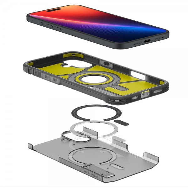 - iPhone 16 - Skal - Tough Armor MagFit - Frost Black