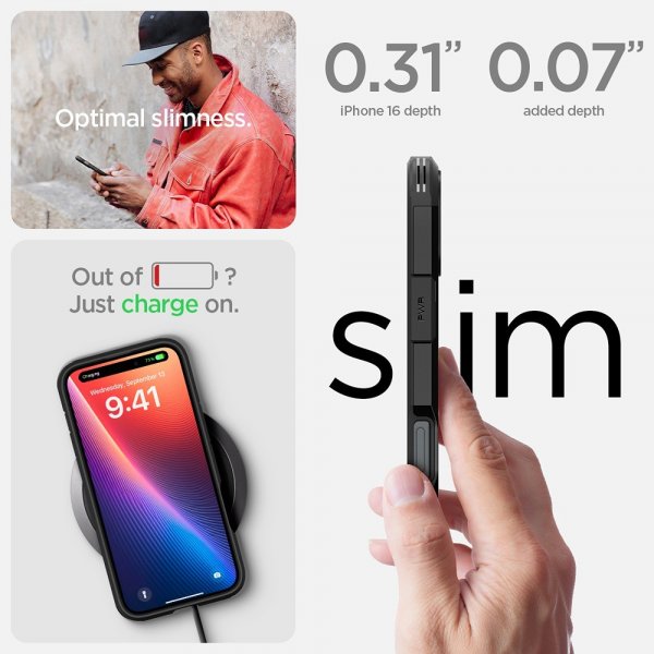 - iPhone 16 - Skal - Tough Armor MagFit - Svart
