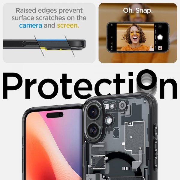 - iPhone 16 - Skal - Ultra Hybrid Zero One MagFit - Svart