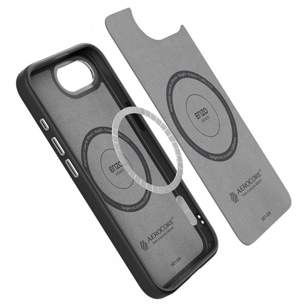 - iPhone 16e/17e - Skal - Enzo Aramid MagFit - Matte Black