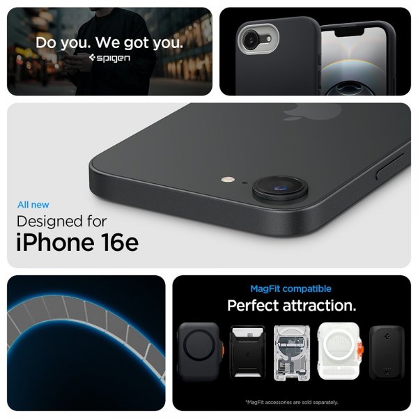 - iPhone 16e/17e - Skal - Nano Pop MagFit - Black Sesame