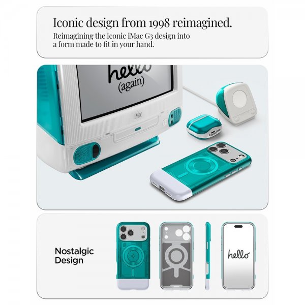 - iPhone 17 Pro Max - Skal - Classic C1 MagFit - Bondi Blue