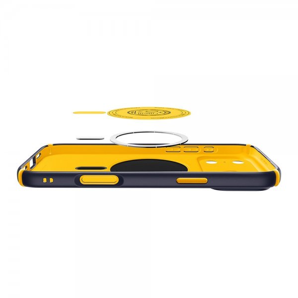 - iPhone 17 Pro Max - Skal - Nano Pop Hybrid MagFit - Blueberry Navy