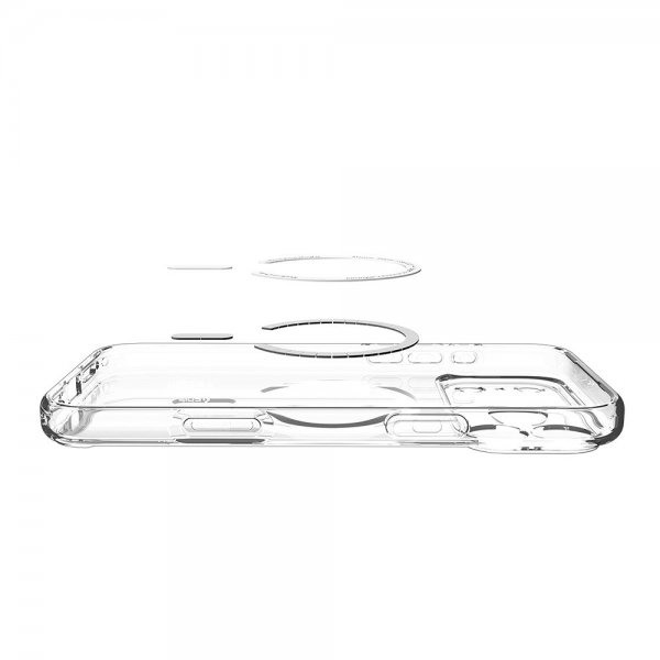 - iPhone 17 Pro Max - Skal - Ultra Hybrid MagFit - Clear Orange