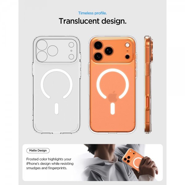 - iPhone 17 Pro Max - Skal - Ultra Hybrid MagFit - Frost White