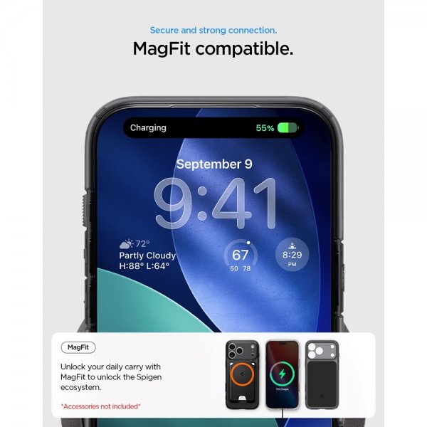 - iPhone 17 Pro Max - Skal - Ultra Hybrid T MagFit - Matte Black