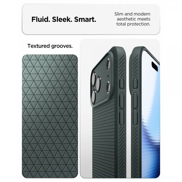 - iPhone 17 Pro - Skal - Liquid Air - Abyss Green