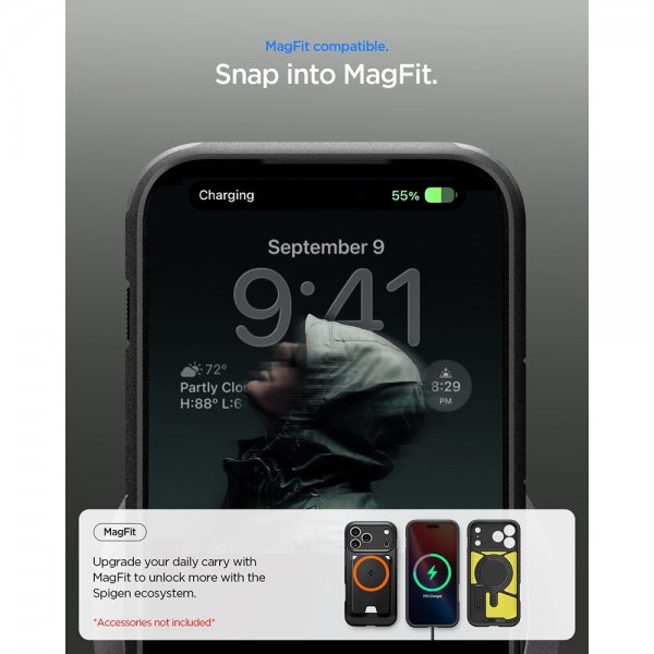 - iPhone 17 Pro - Skal - Tough Armor T MagFit - Svart