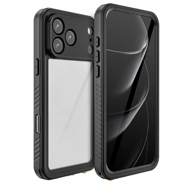 - iPhone 17 Pro - Skal - Vattentåligt IP68 - Svart