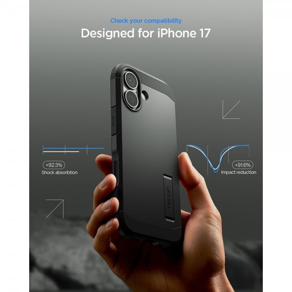 - iPhone 17 - Skal - Tough Armor T MagFit - Svart