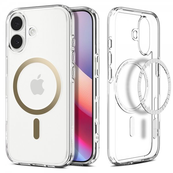 - iPhone 17 - Skal - Ultra Hybrid MagFit - Clear Gold