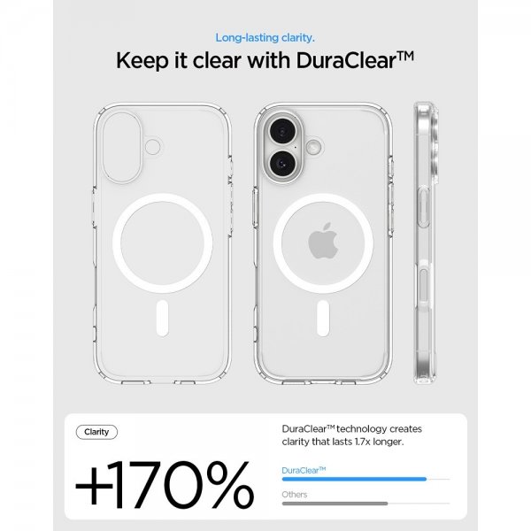 - iPhone 17 - Skal - Ultra Hybrid MagFit - Clear White
