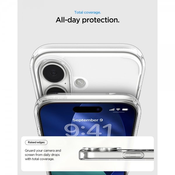 - iPhone 17 - Skal - Ultra Hybrid MagFit - Clear White