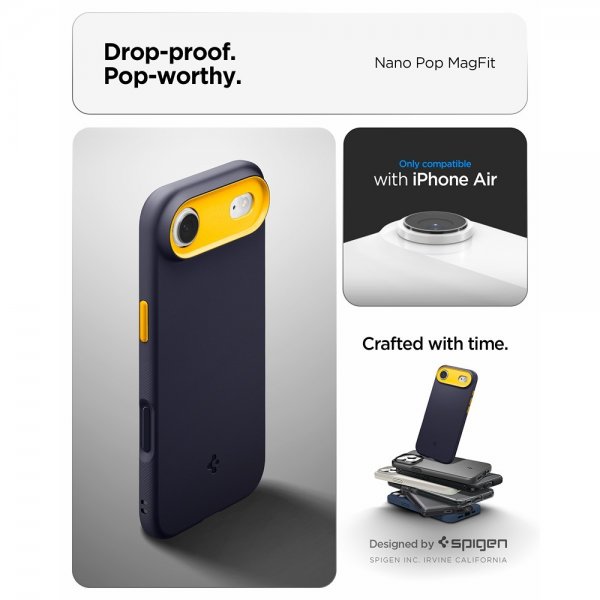 - iPhone Air - Skal - Nano Pop MagFit - Blueberry Navy
