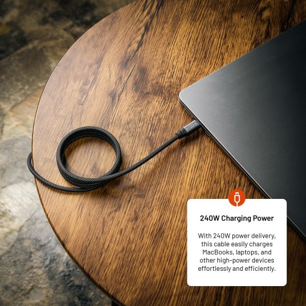 - Kabel - Magnetisk USB-C till USB-C 240W - 1.2m