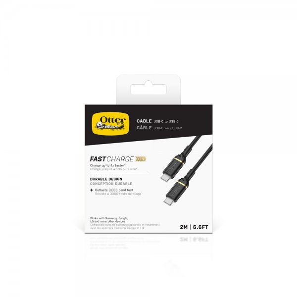 - Kabel - USB-C till USB-C - 2m Black Shimmer